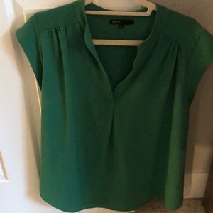 Kelly green Gibson polyester blouse